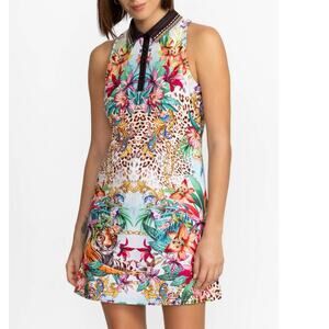 NWT Johnny Was Active Bee Active Polo Tank Dress  Miller Tigress Sz Large